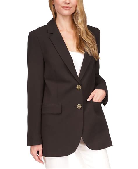 fit of michael kors women's blazer|women's two button boyfriend blazer.